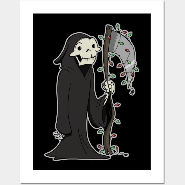 Christmas Reaper Wall Art by westinchurch